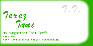 terez tani business card